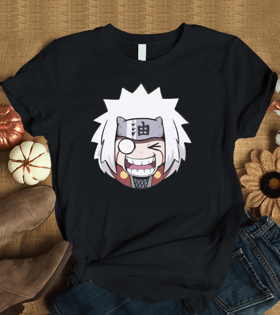 Jiraiya Chibi Cute Anime Character Face T-Shirt
