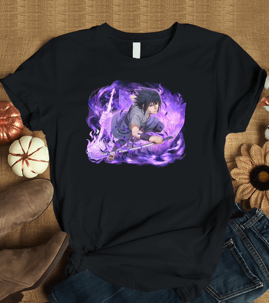 Sasuke Uchiha Purple Chakra Sword T-Shirt