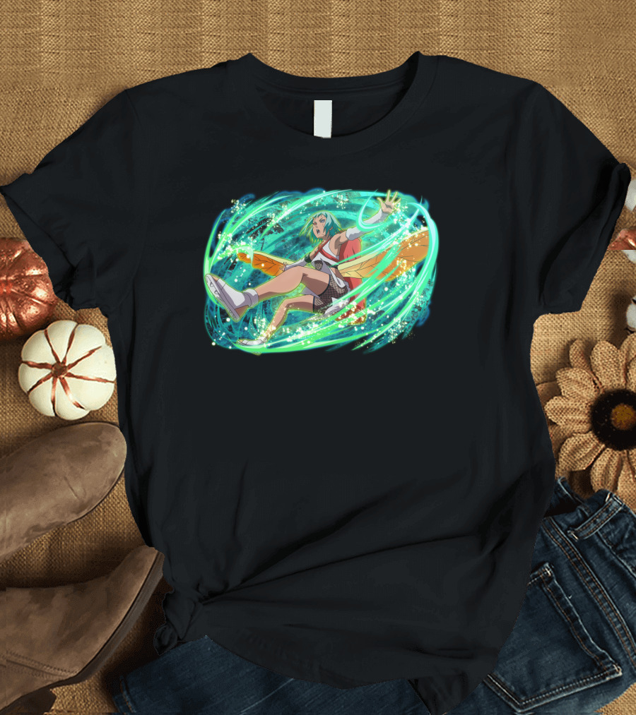 Fu Dynamically Captivating Anime Action Energy Burst T-Shirt
