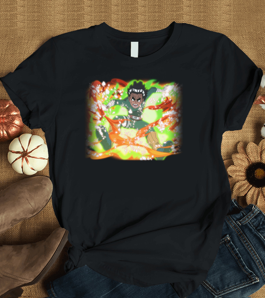 Rock Lee Eight Gates Anime Power Burst Transformation T-Shirt