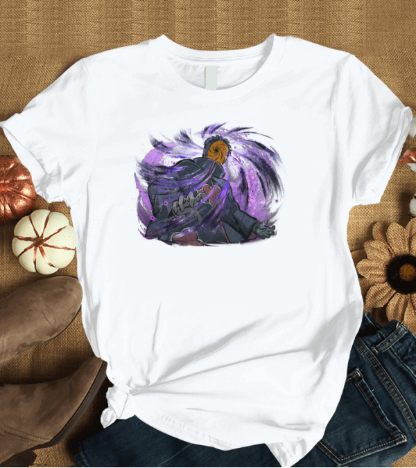 T-Shirt: Obito Uchiha Purple Swirl Anime Character T-Shirt Obito Uchiha Purple Swirl Anime Character T-Shirt