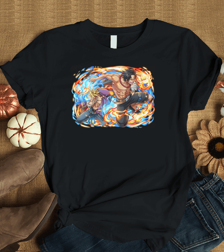 Macro Ace Portgas Fire and Ice Dynamic Duo T-Shirt