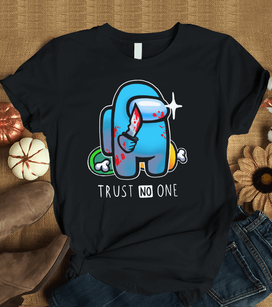 Trust No One Among Us Impostor with Knife T-Shirt