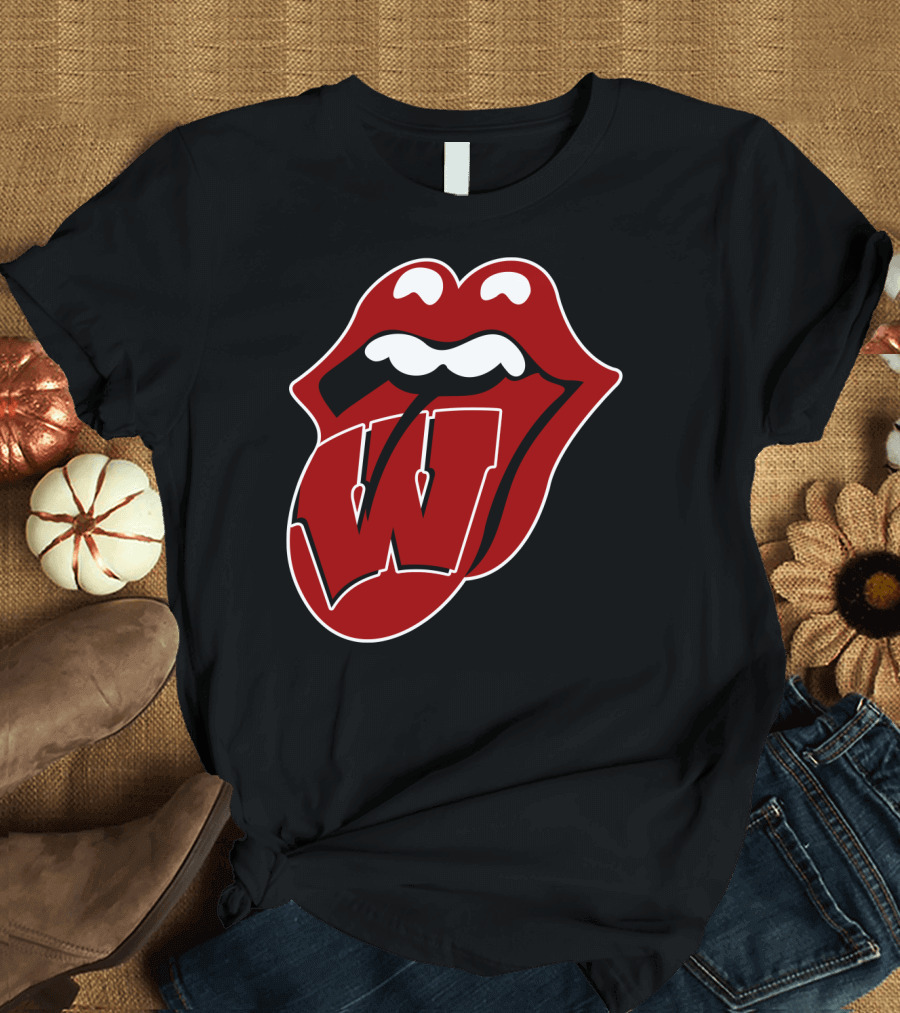Wisconsin Badgers Rolling Stones T-Shirt