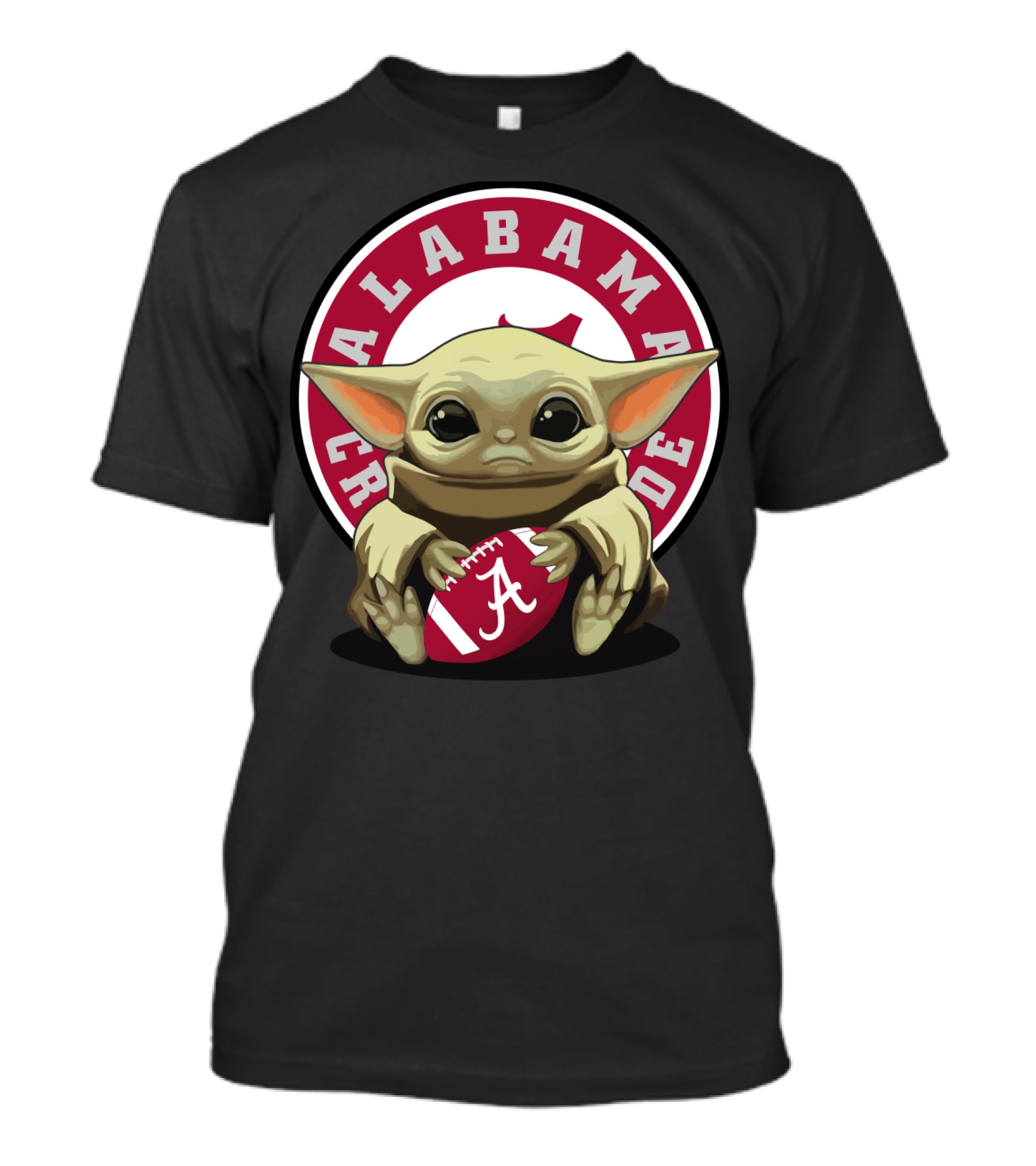 Alabama Crimson Tide Yoda Baby Football T-Shirt