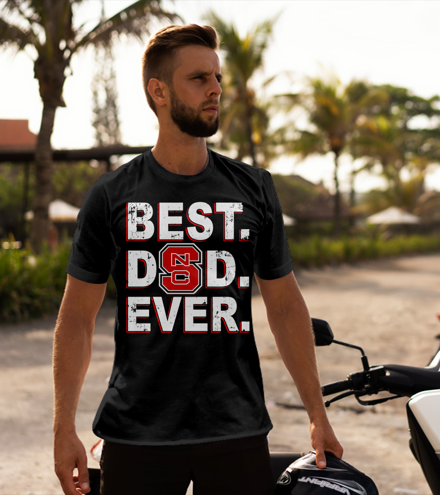Best Dad Ever Nc State Fan T-Shirt