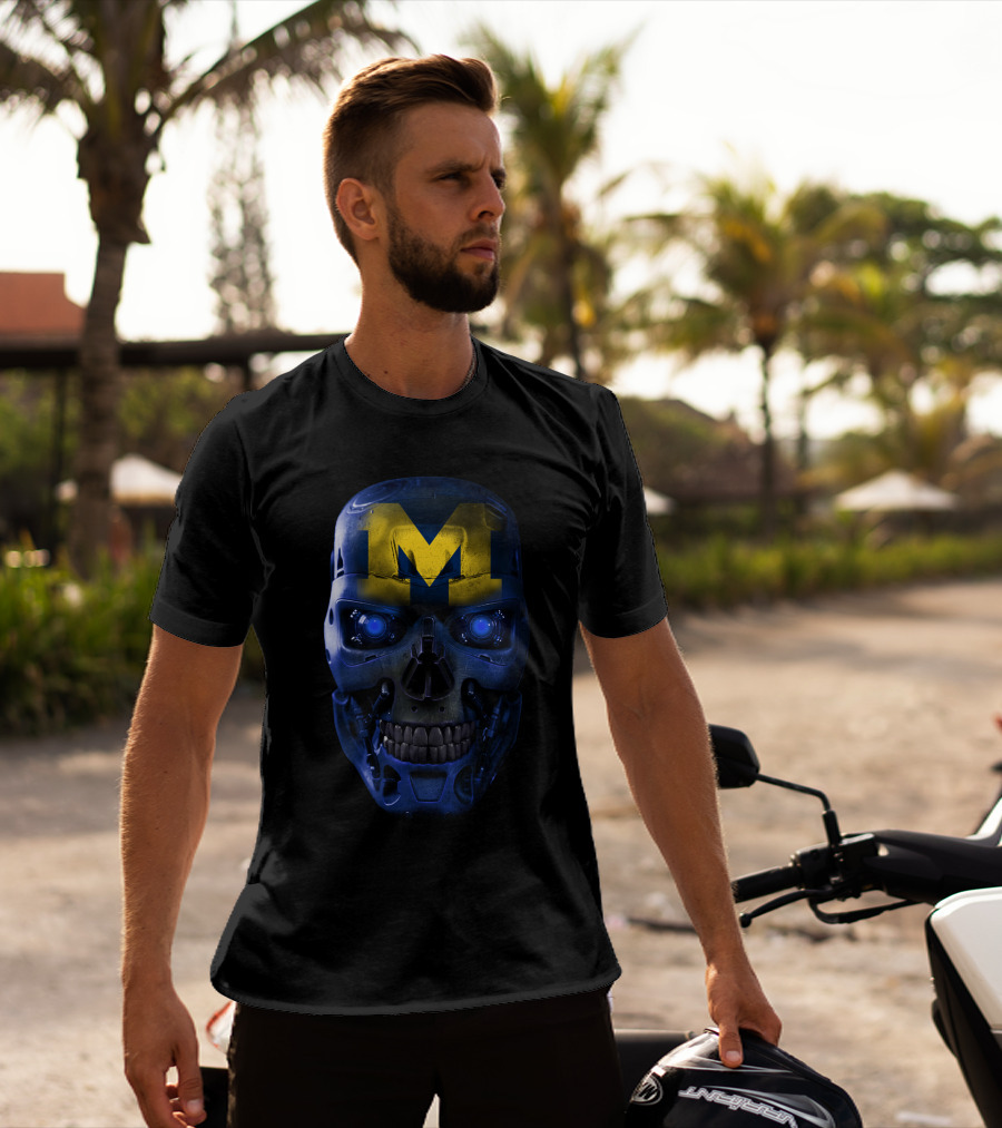 Wolverines Skull M T-Shirt