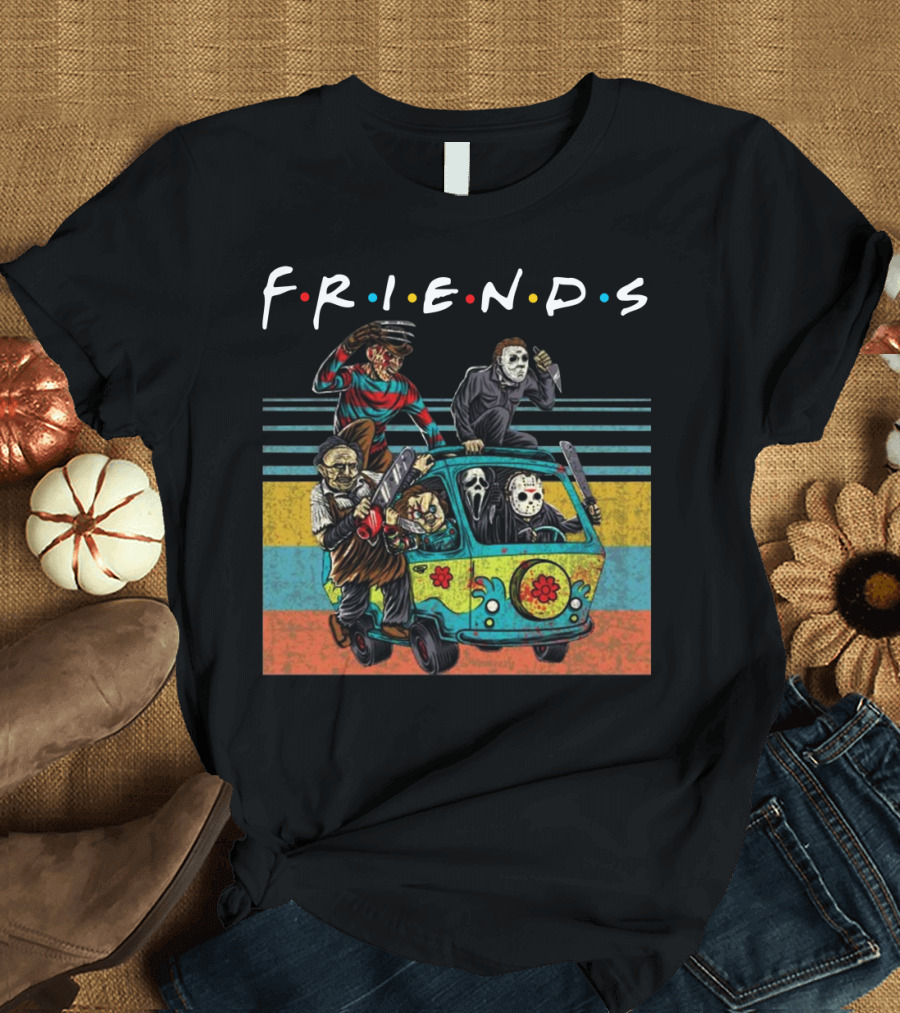 Boom Style Horror Friends in Mystery Van T-Shirt