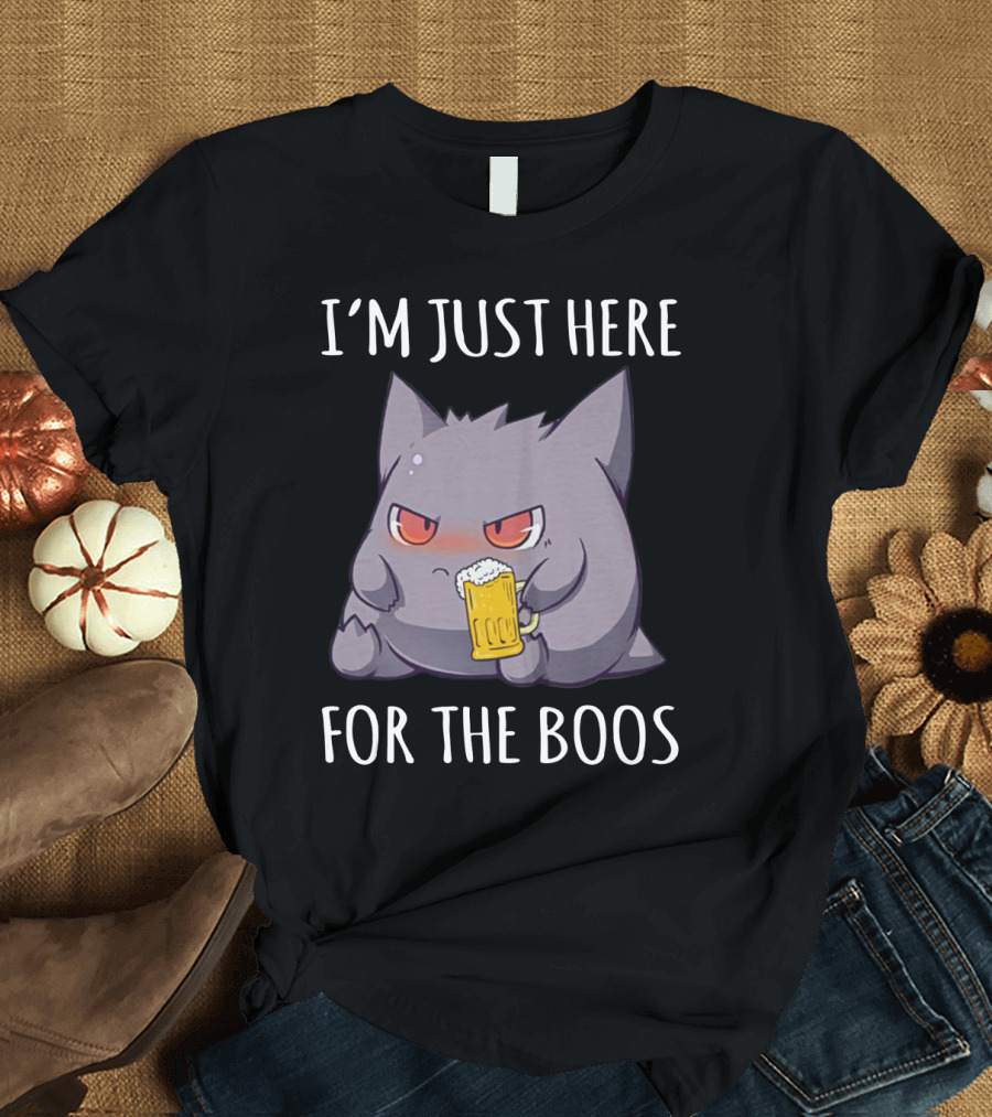 I'm Just Here for the Boos Gengar Pokemon Beer Mug T-Shirt