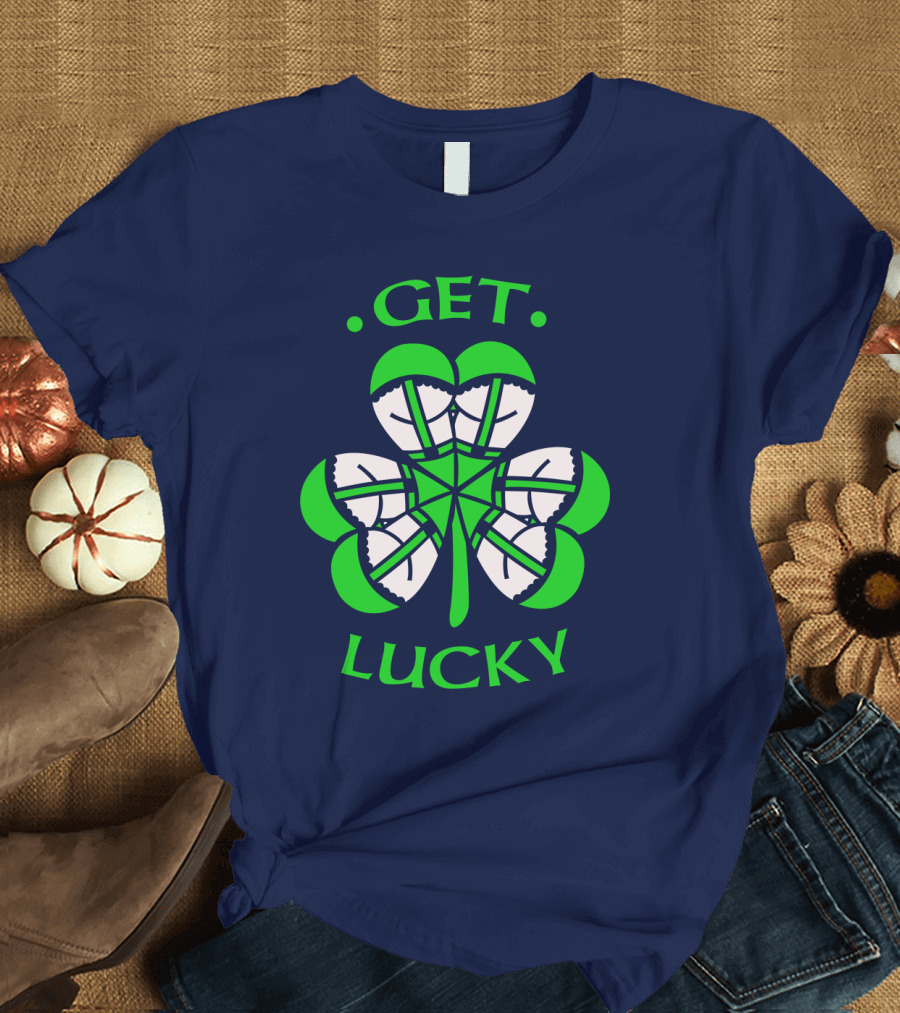 Get Lucky Irish Shamrock Clover St. Patrick's Day T-Shirt