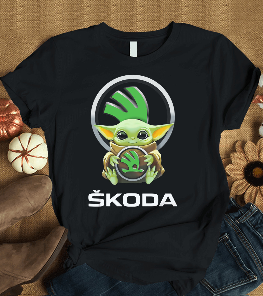 Škoda Baby Yoda Holding T-Shirt
