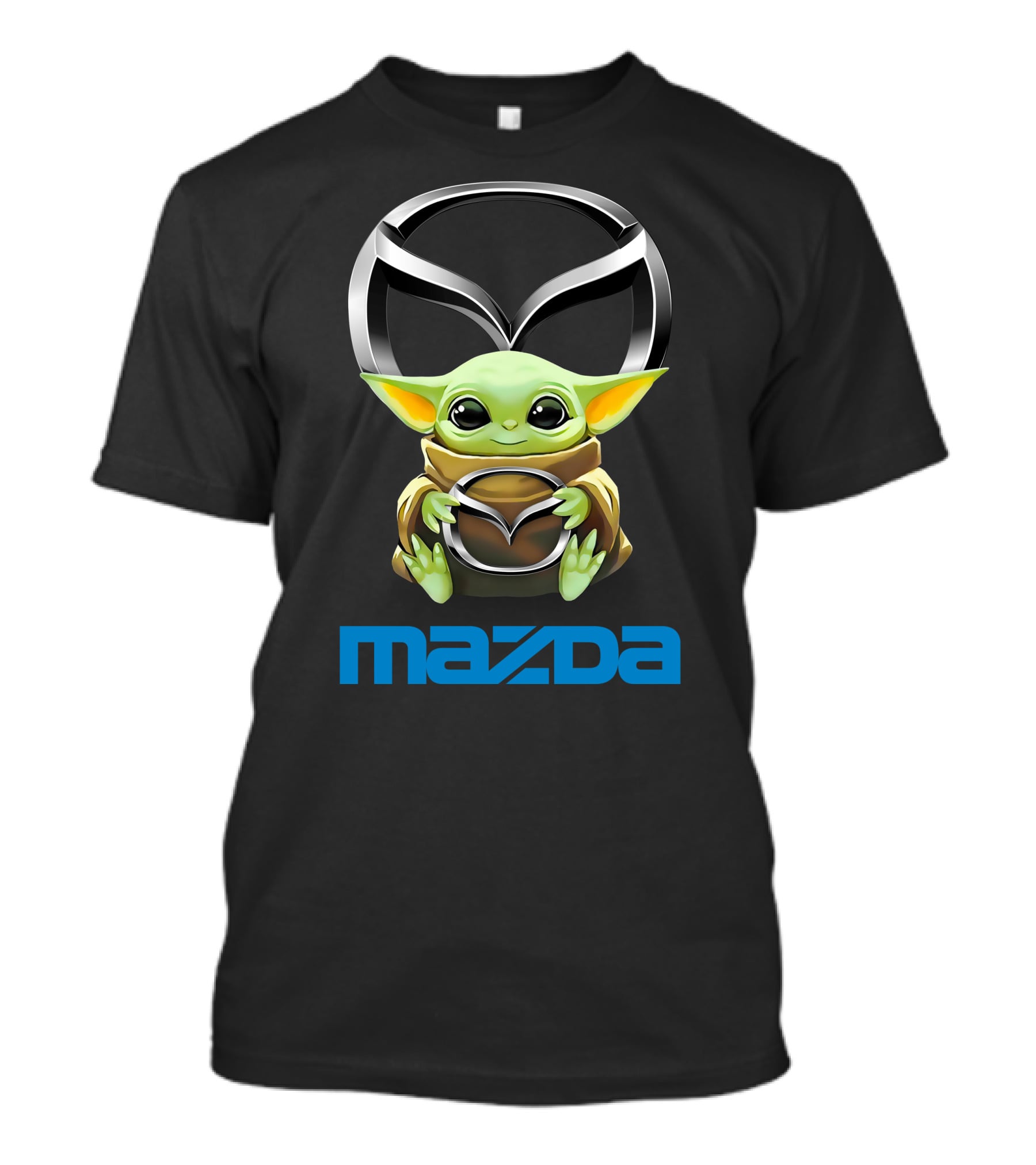 Star Wars Baby Yoda Holding Mazda T-Shirt