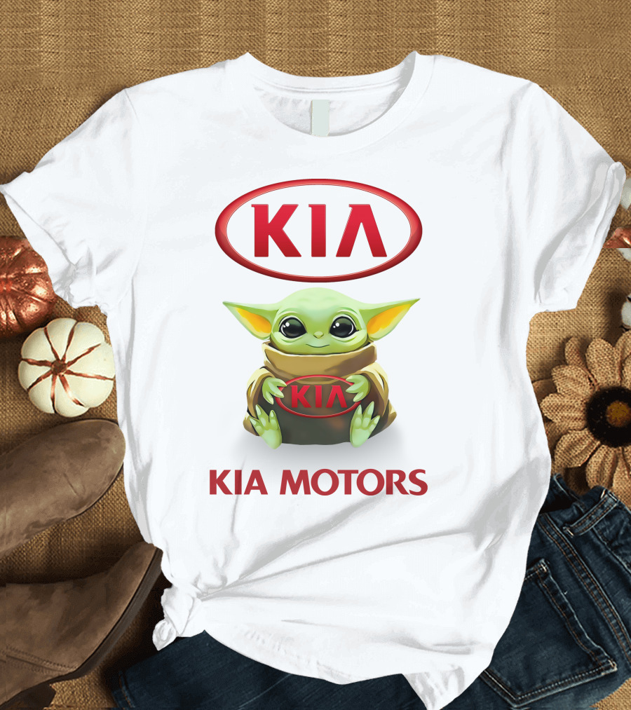 Kia Motors Baby Yoda Hug Kia T-Shirt