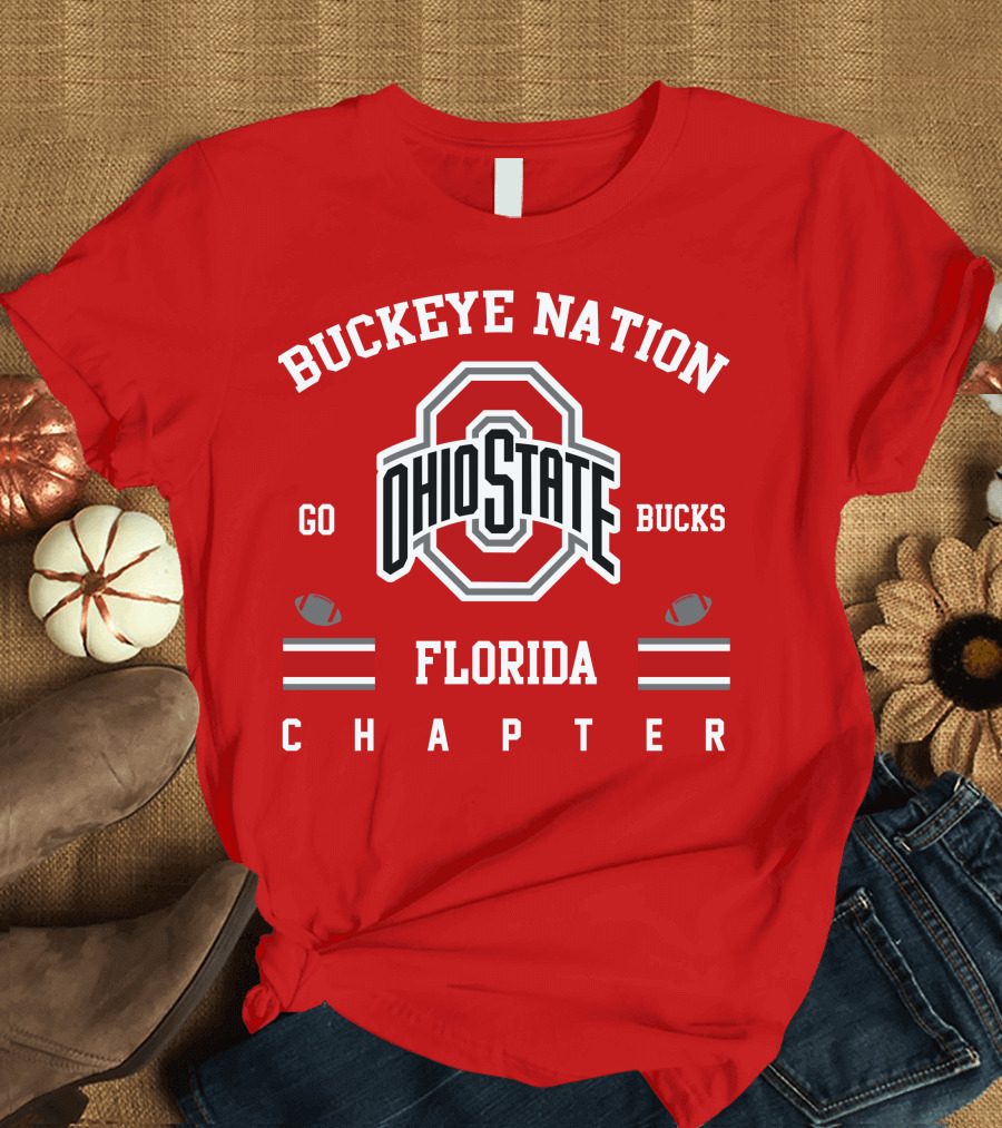 Buckeye Nation Ohio State Go Bucks Florida Chapter T-Shirt