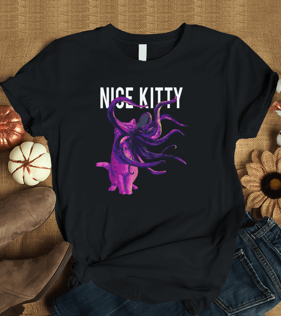 Captain Marvel Goose Nice Kitty Tentacle Creature T-Shirt