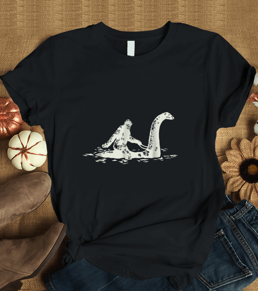 Bigfoot Sasquatch and Loch Ness Monster Adventure T-Shirt