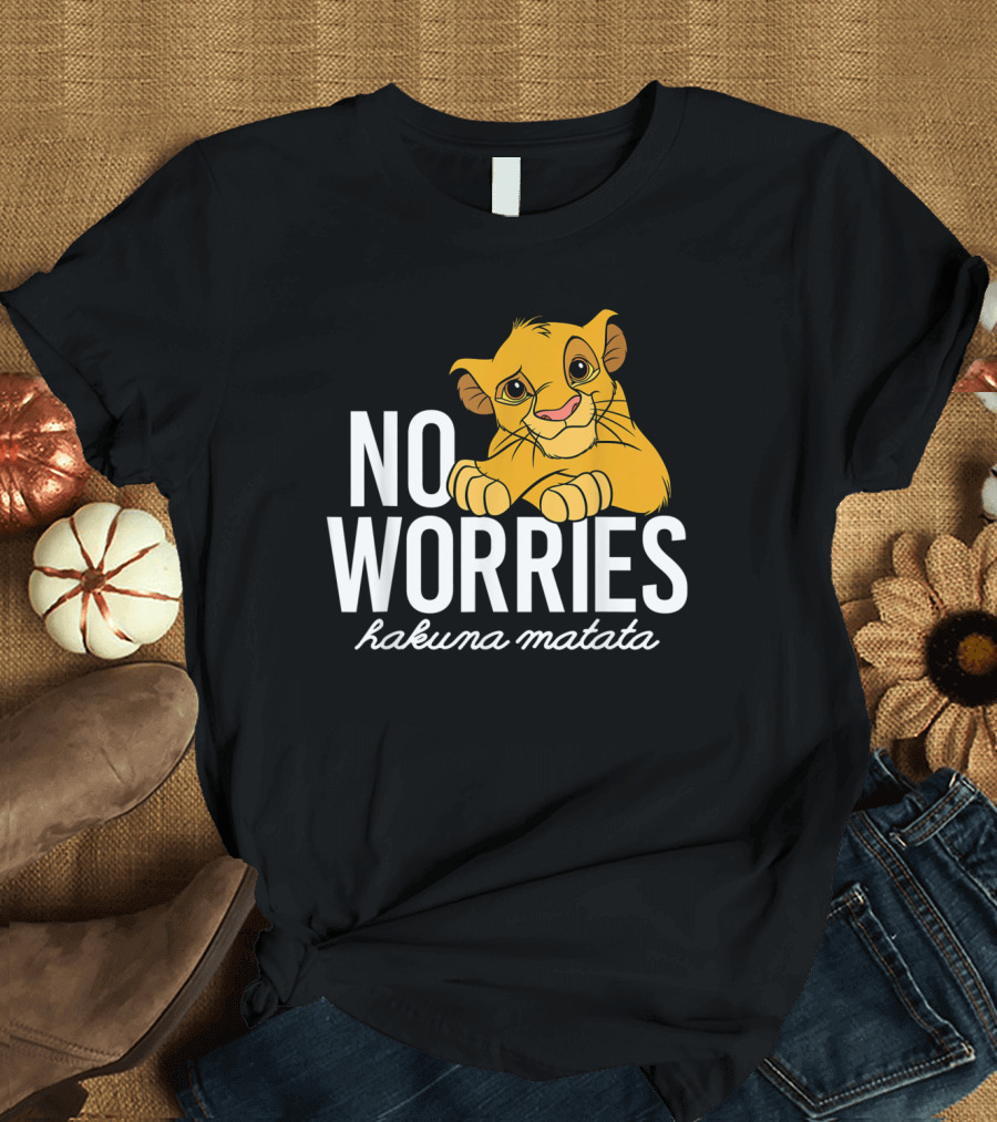 The Lion King No Worries Hakuna Matata Simba Classic Disney T-Shirt