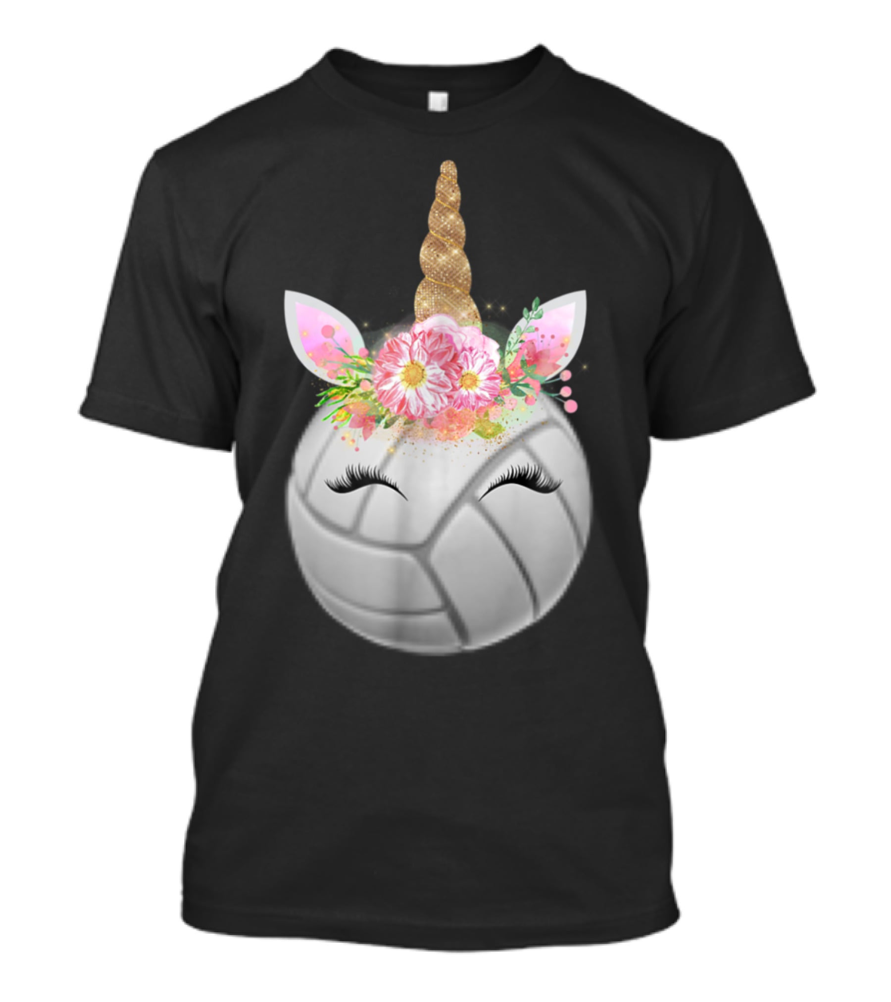 Funny Volleyball Unicorn Sport Love Girls T-Shirt