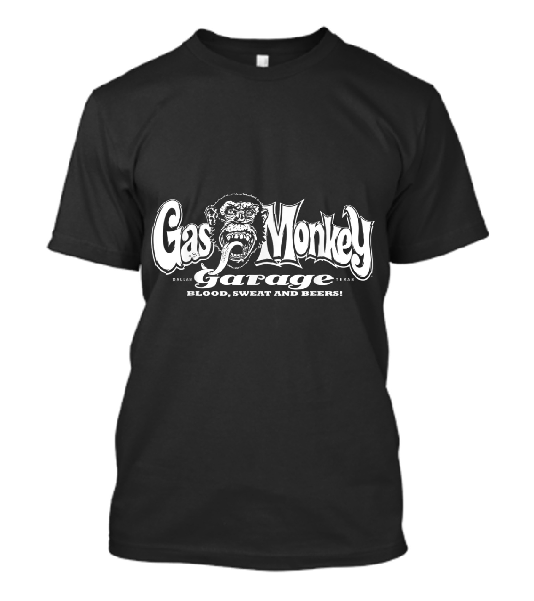 Gas Monkey Garage Dallas Texas Blood Sweat And Beers T-Shirt