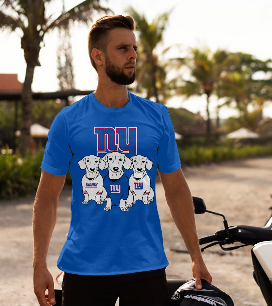 Ny Giants Dachshund Dog T-Shirt