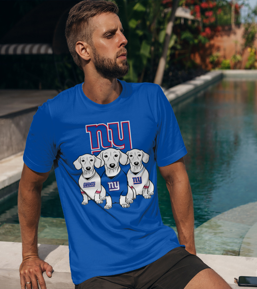Ny Giants Dachshund Dog T-Shirt