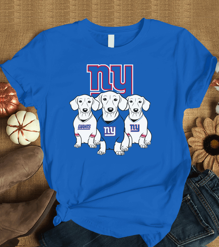 Ny Giants Dachshund Dog T-Shirt