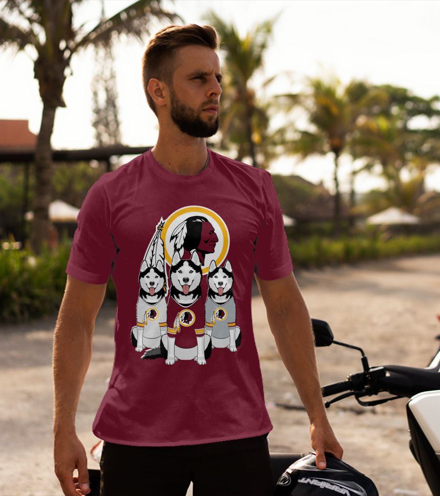 Redskins Husky Dogs T-Shirt