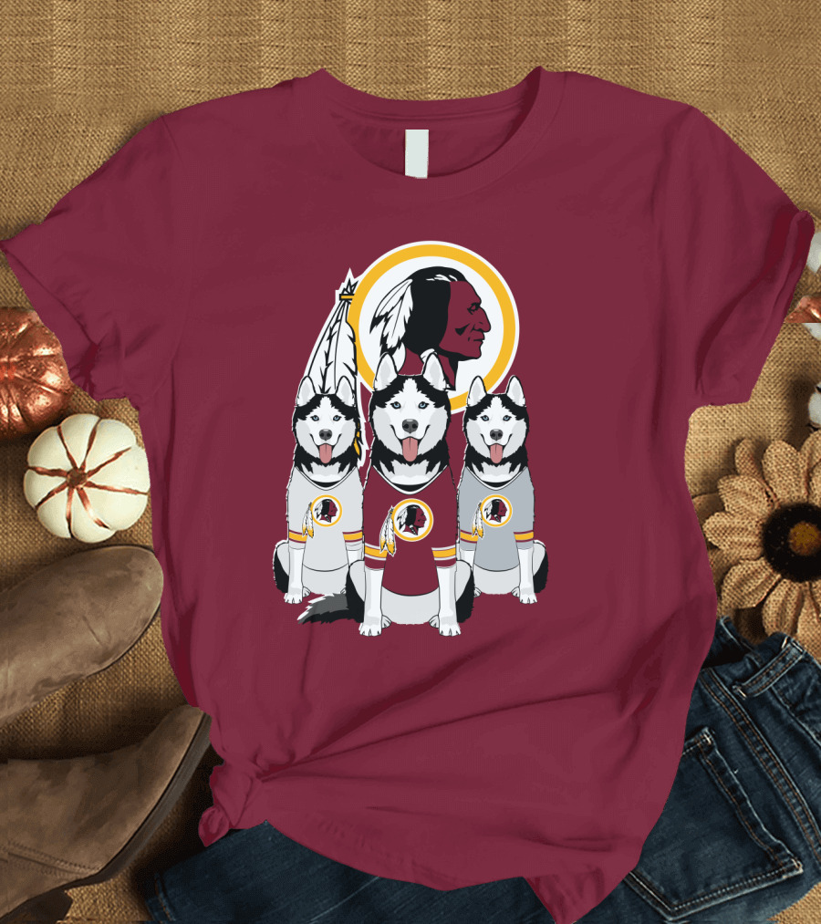 Redskins Husky Dogs T-Shirt