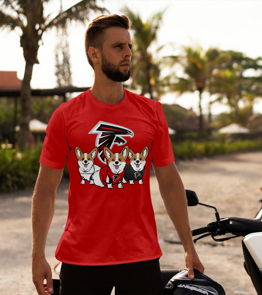Atlanta Falcons Corgi T-Shirt