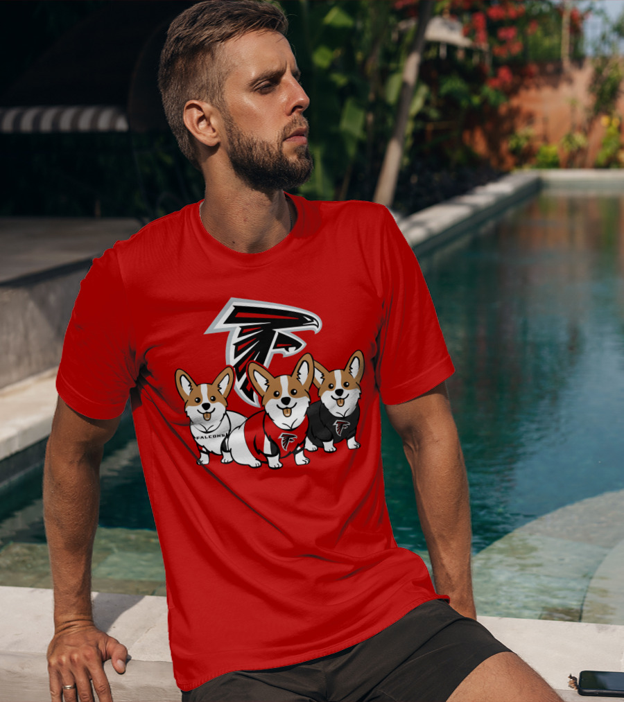 Atlanta Falcons Corgi T-Shirt