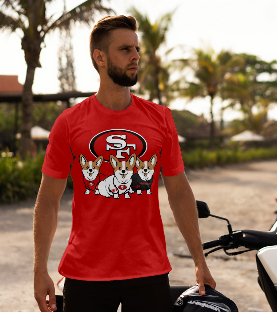 San Francisco 49ers Corgi  T-Shirt