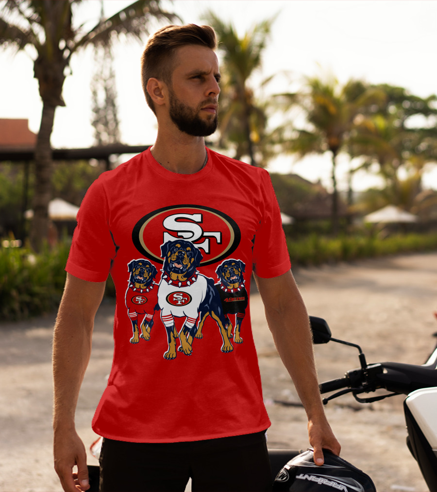 San Francisco 49ers Rottweiler Trio T-Shirt