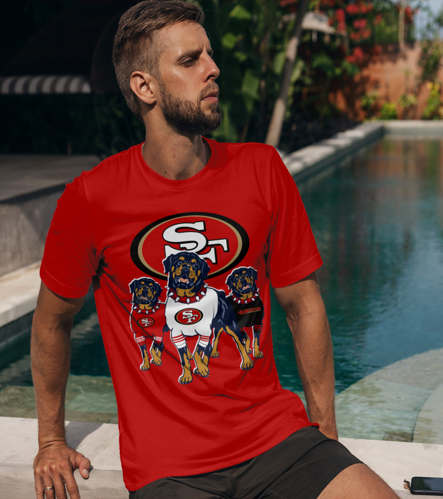 San Francisco 49ers Rottweiler Trio T-Shirt
