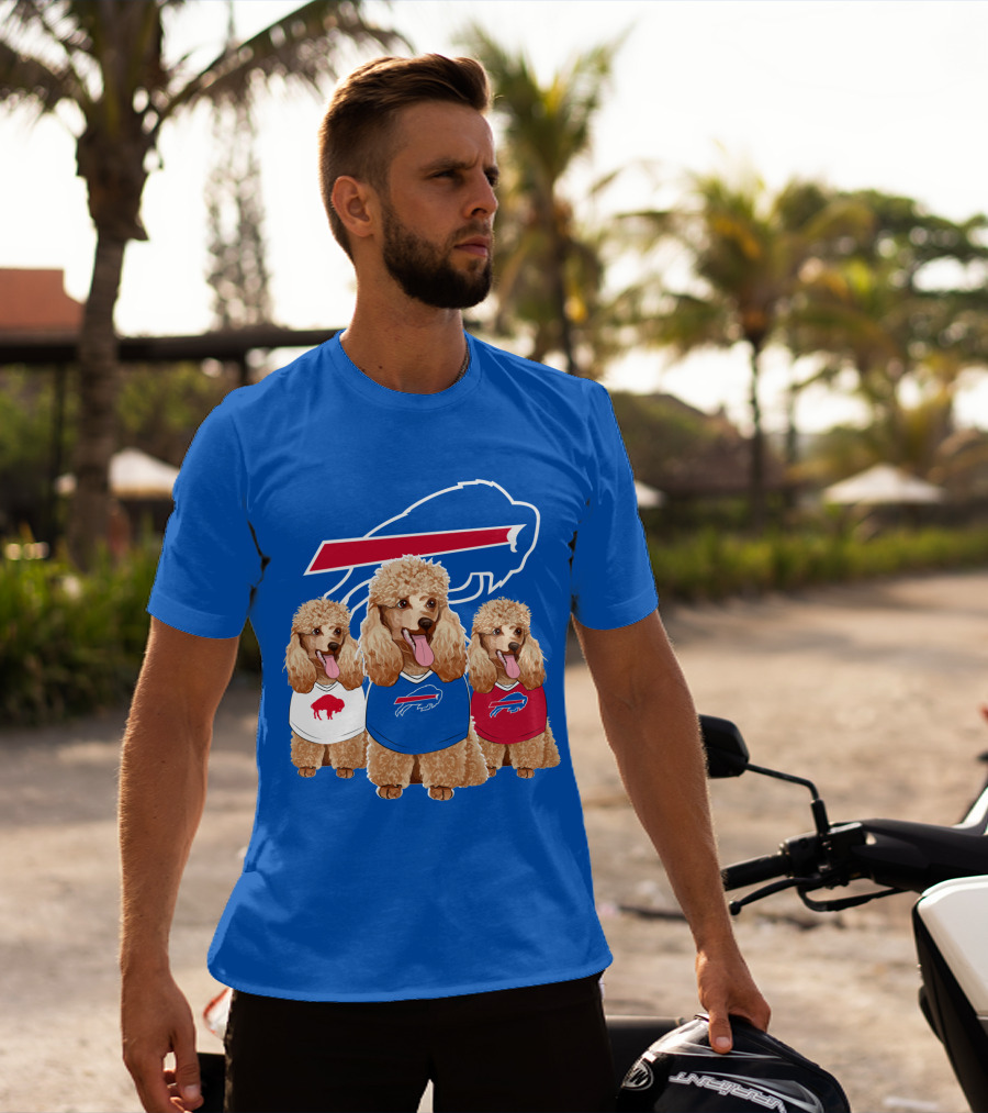 Buffalo Bills Poodle Trio T-Shirt