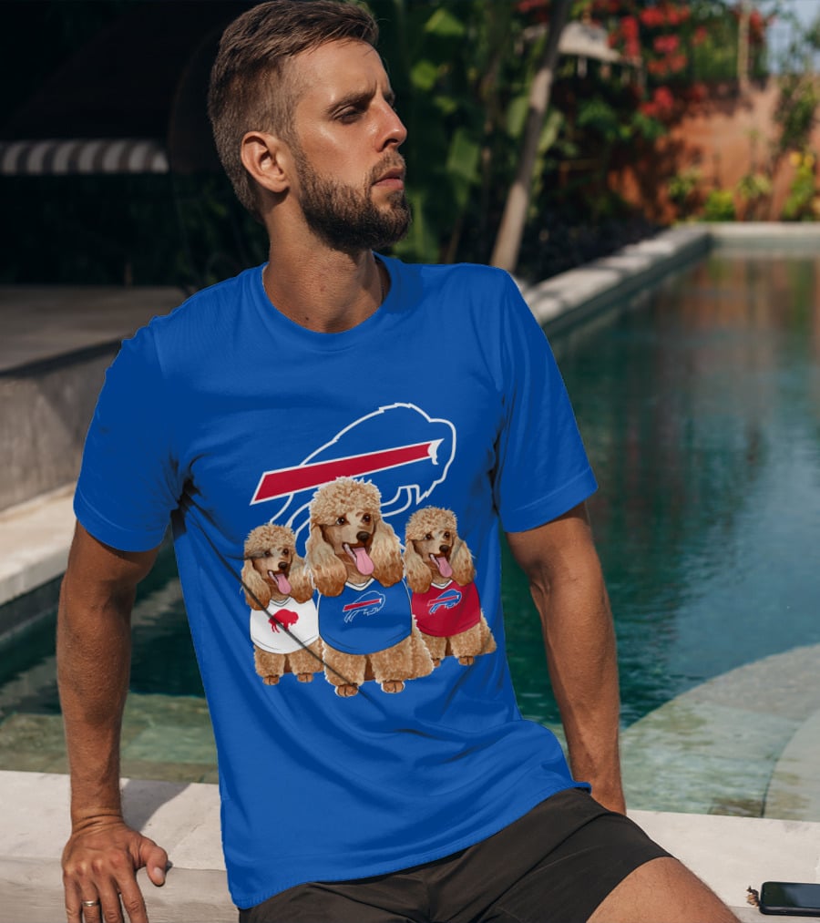 Buffalo Bills Poodle Trio T-Shirt
