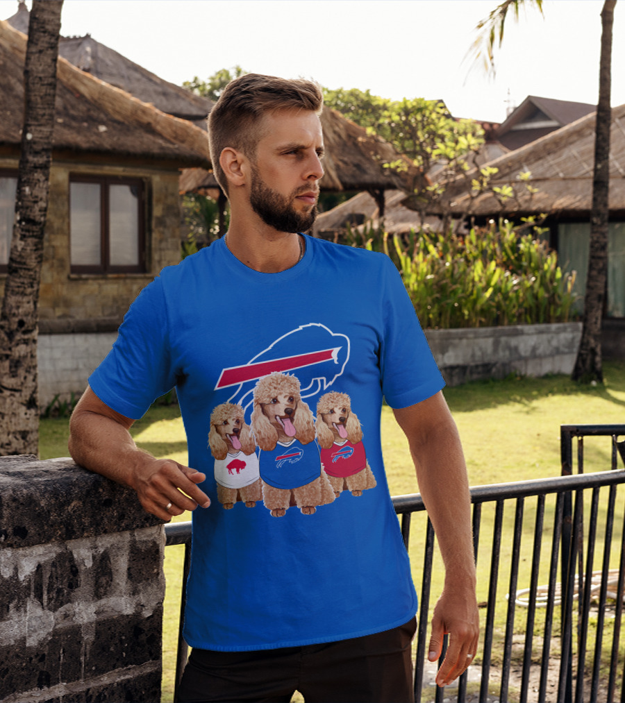 Buffalo Bills Poodle Trio T-Shirt