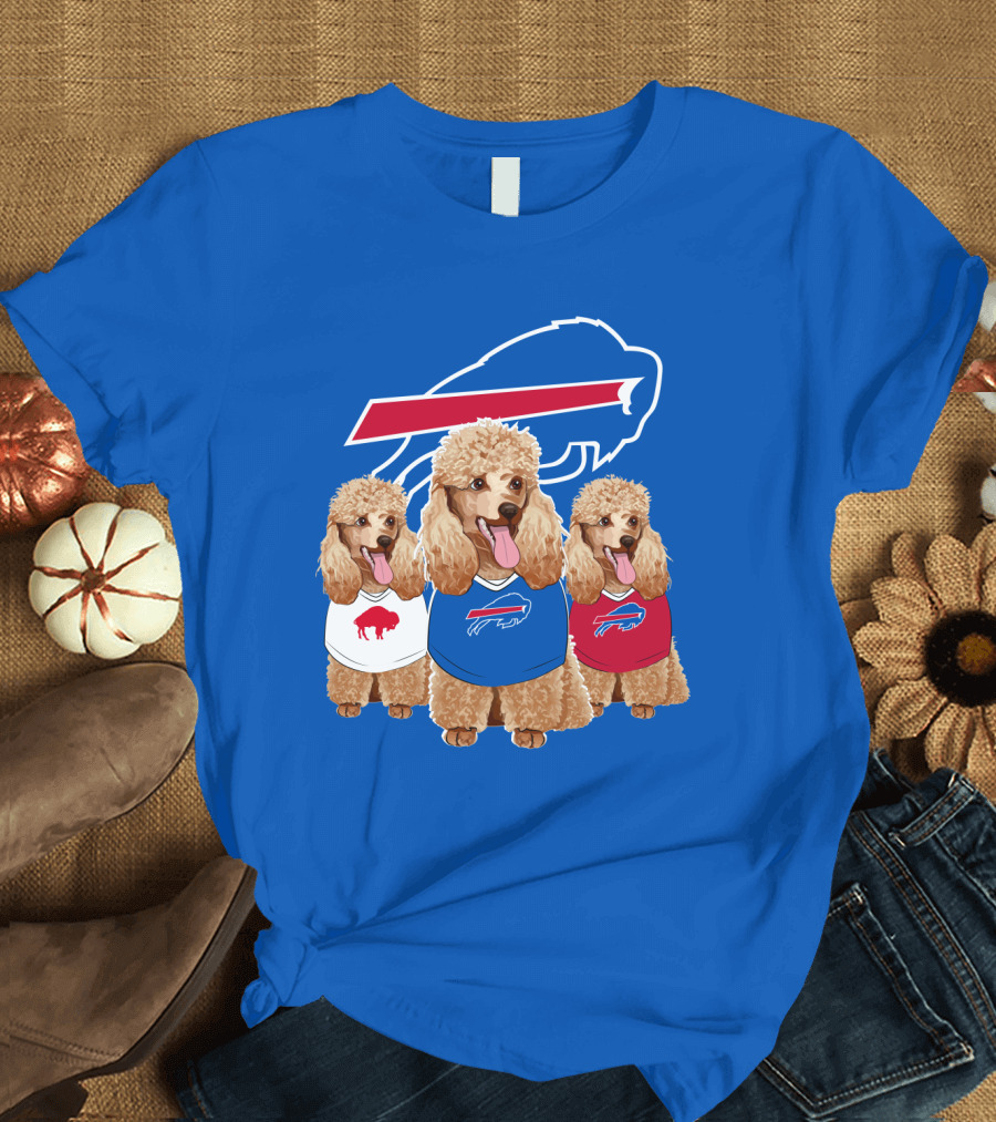 Buffalo Bills Poodle Trio T-Shirt