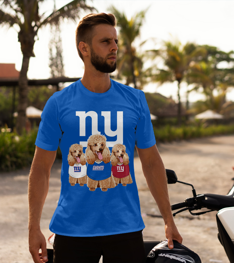 Ny Giants Poodle Trio T-Shirt