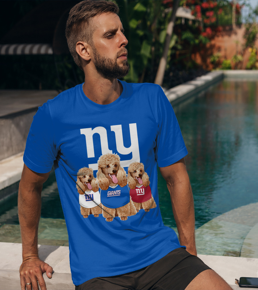 Ny Giants Poodle Trio T-Shirt