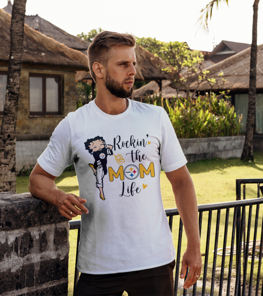 Rockin' The Mom Life Steelers T-Shirt