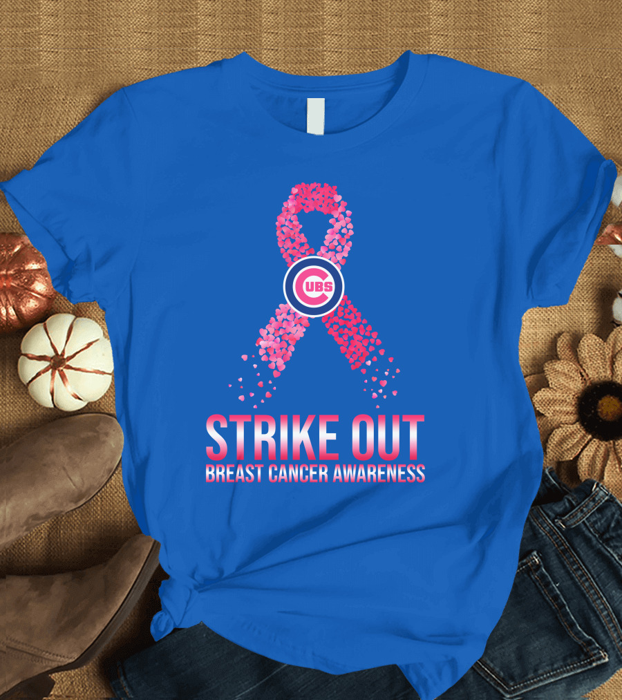 Cubs Strike Out Breast Cancer Awareness T-Shirt