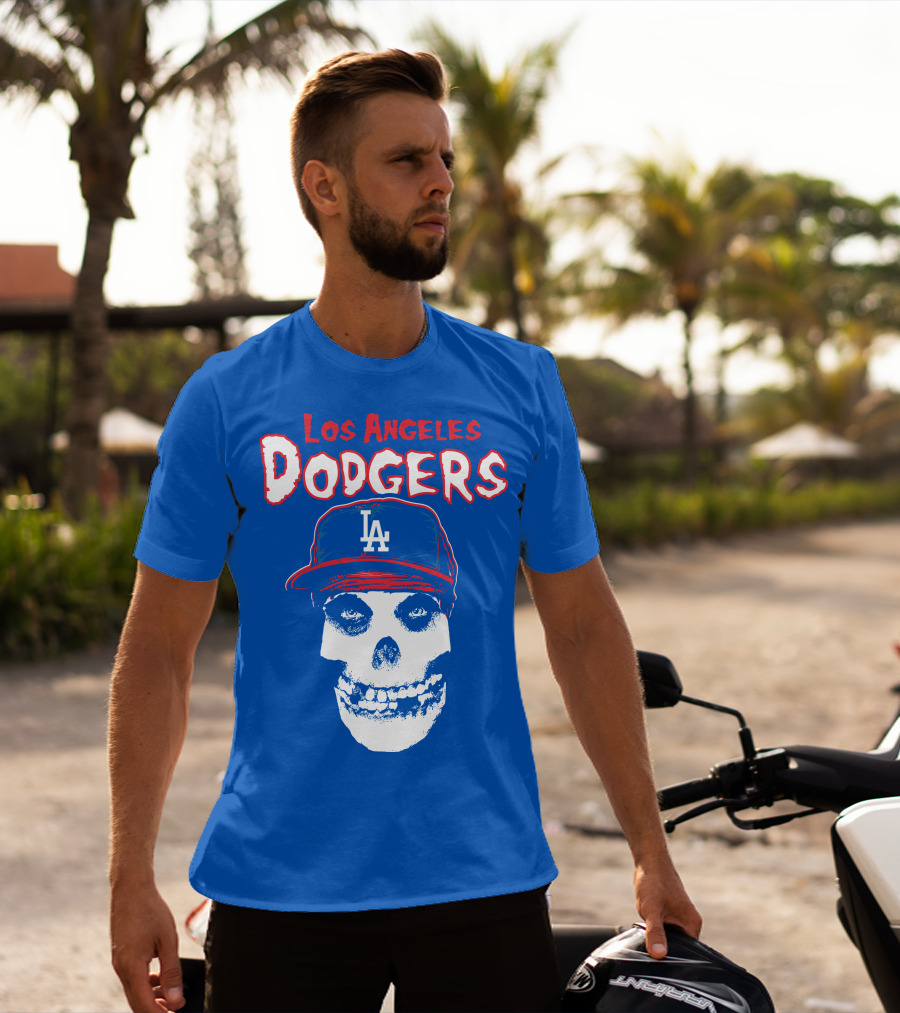 Los Angeles Dodgers Skull T-Shirt