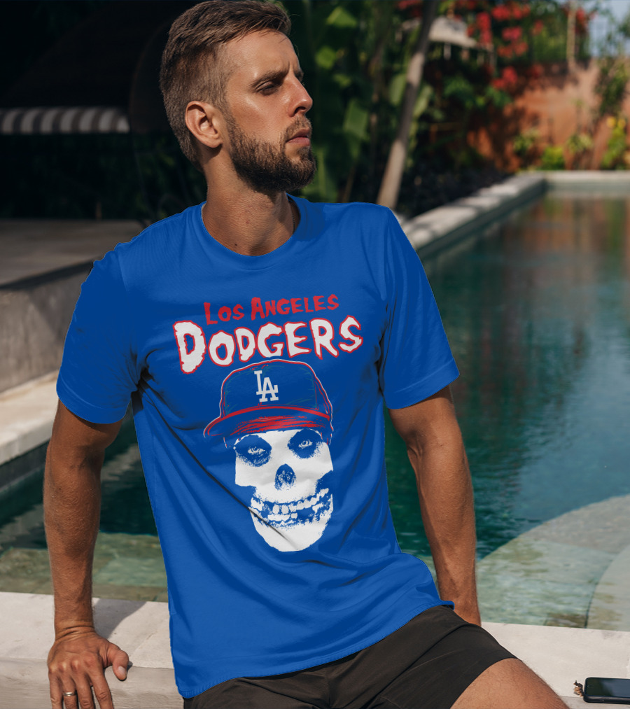 Los Angeles Dodgers Skull T-Shirt