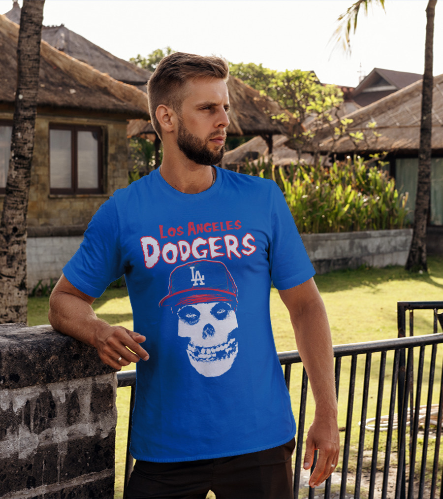 Los Angeles Dodgers Skull T-Shirt