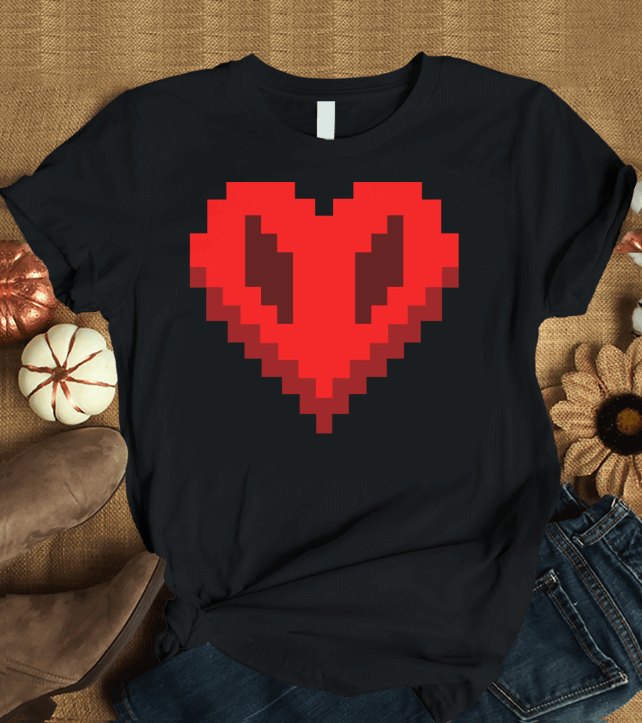 Philza Name Pixelated Heart T-Shirt