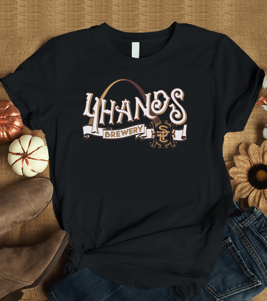 4 Hands Brewing Brewery St. Louis Arch Icon T-Shirt