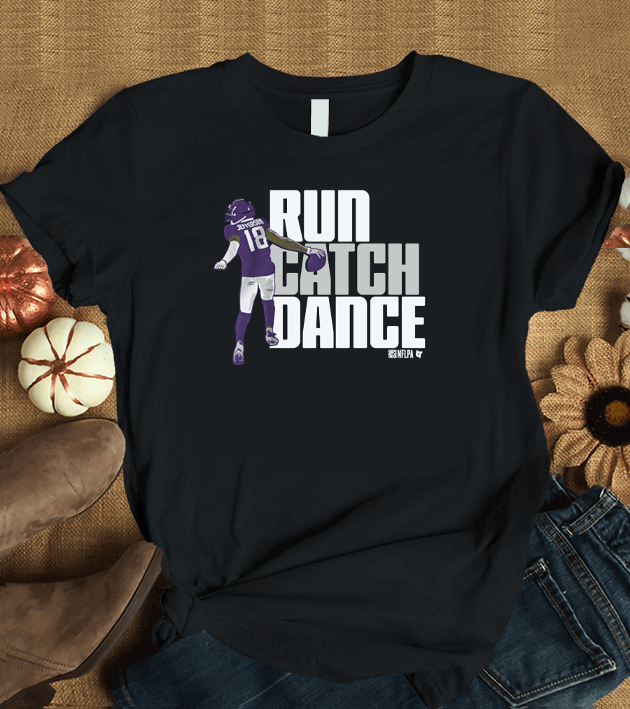 Justin Jefferson NFLPA Run Catch Dance T-Shirt