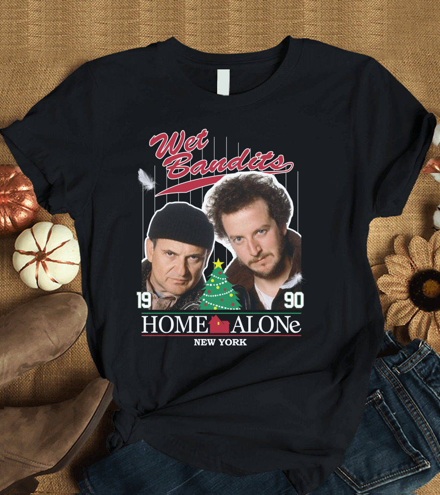 Wet Bandits Home Alone New York 1990 T-Shirt