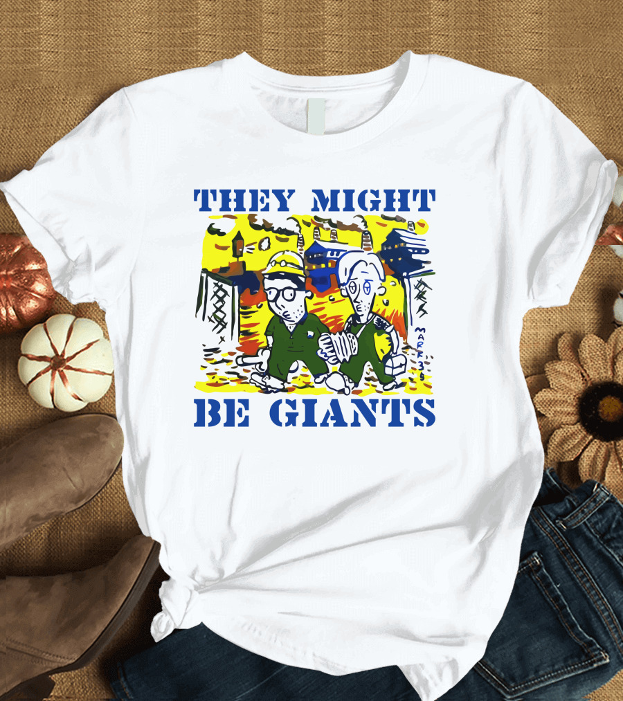 They Might Be Giants Comic Duo Factory Scene T-Shirt