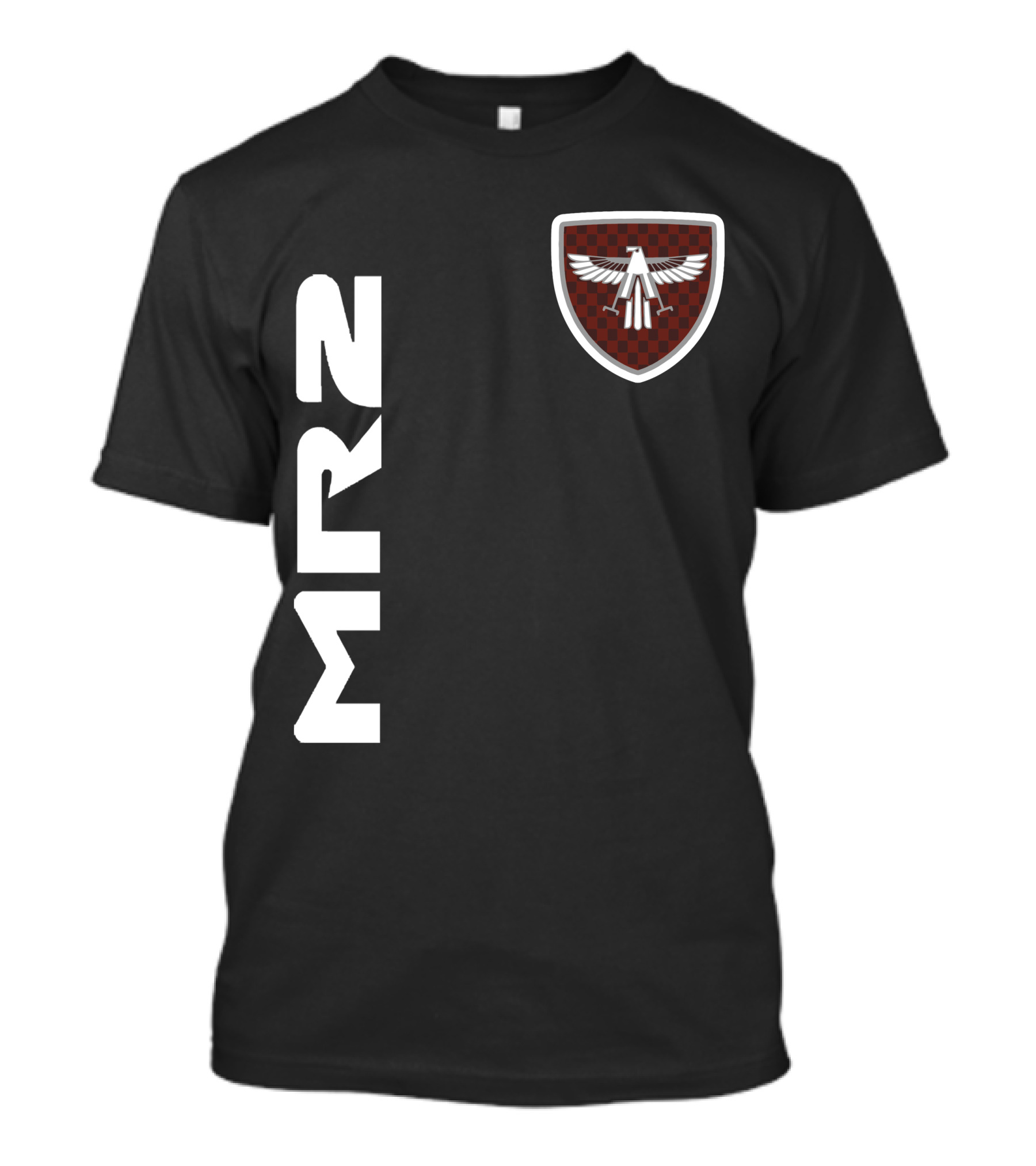 Mr2 03 Eagle Emblem Racing Checkerboard Crest T-Shirt